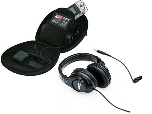 Shure SRH440 Professional Monitor Headphones with Gator Recorder Case