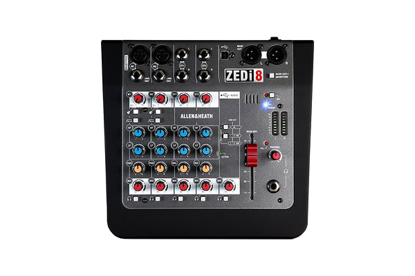 Allen u0026amp;amp;amp; Heath ZEDi-8 Hybrid Compact Mixer/USB Interface –  AudioTopia