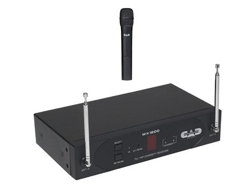 CAD WX1200 VHF Wireless Cardioid Dynamic Handheld Microphone System (Refurb)