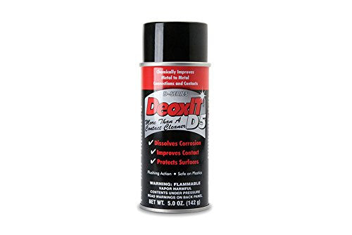 Hosa D5S-6 CAIG DeoxIT Contact Cleaner, 5% Spray, 5 oz