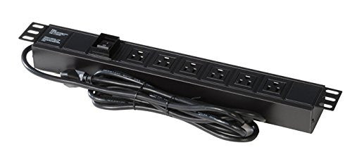 Gator GRW-PWRVERT-6 Gator Rackworks Power Strip w/ 6-Outlet; UL; Rack Mountable