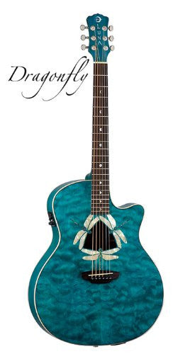 Luna Fauna Dragonfly Quilted Maple Acou/Elec, FAU DF QM