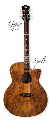 Luna Gypsy Spalt Acoustic Guitar, GYP SPALT