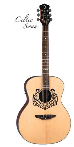 Luna Celtic Swan Solid Top Spruce, rw full GC, CEL SWAN