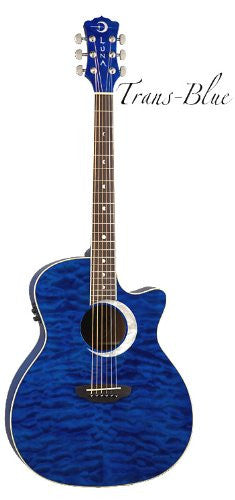 Luna Fauna Eclipse Acou/Elec - Trans Blue, FAU ECL TBL