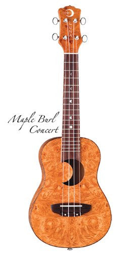 Luna Ukelele Maple Burl Concert, Ukelele EX MB