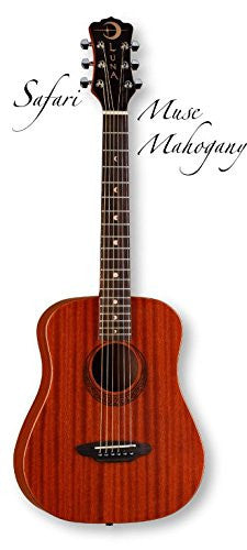 Luna Safari Muse Travel Guitar Mahogany w/bag