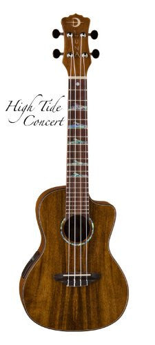 Luna Ukulele High Tide Concert with preamp, UKE HTC KOA