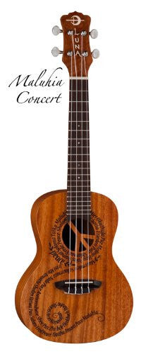 Luna Ukulele Maluhia Peace - Concert, UKE MALU