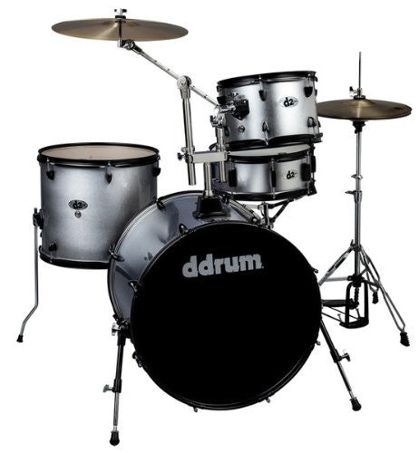 DDrum D2 Rock Kit Silver Spkl W/ Blk Hardware