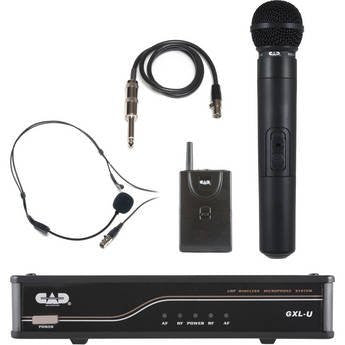 CAD GXLUHB UHF Wireless Combo System- Handheld and Bodypack Microphone System, K frequency (Refurb)