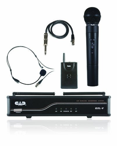 CAD GXLVHB VHF Wireless Combo System- Handheld and Bodypack Microphone System, H frequency