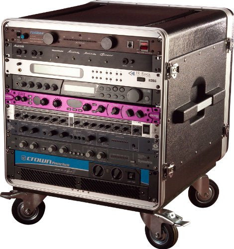 Gator 10U Rack Base w/ casters, for Console Audio Racks