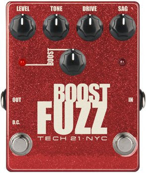 Tech 21 Boost Fuzz Metallic - Analog Fuzz with Clean Boost