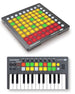 Novation Launchkey Mini AND Launchpad Mini Bundle Compact Instrument USB MIDI Controller Keyboard for Performing and Producing Music for iPad, Mac and PC Bundle