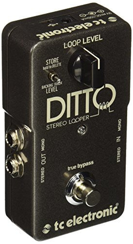 TC Electronic Ditto Stereo Looper with loop import/export guitar effects pedal