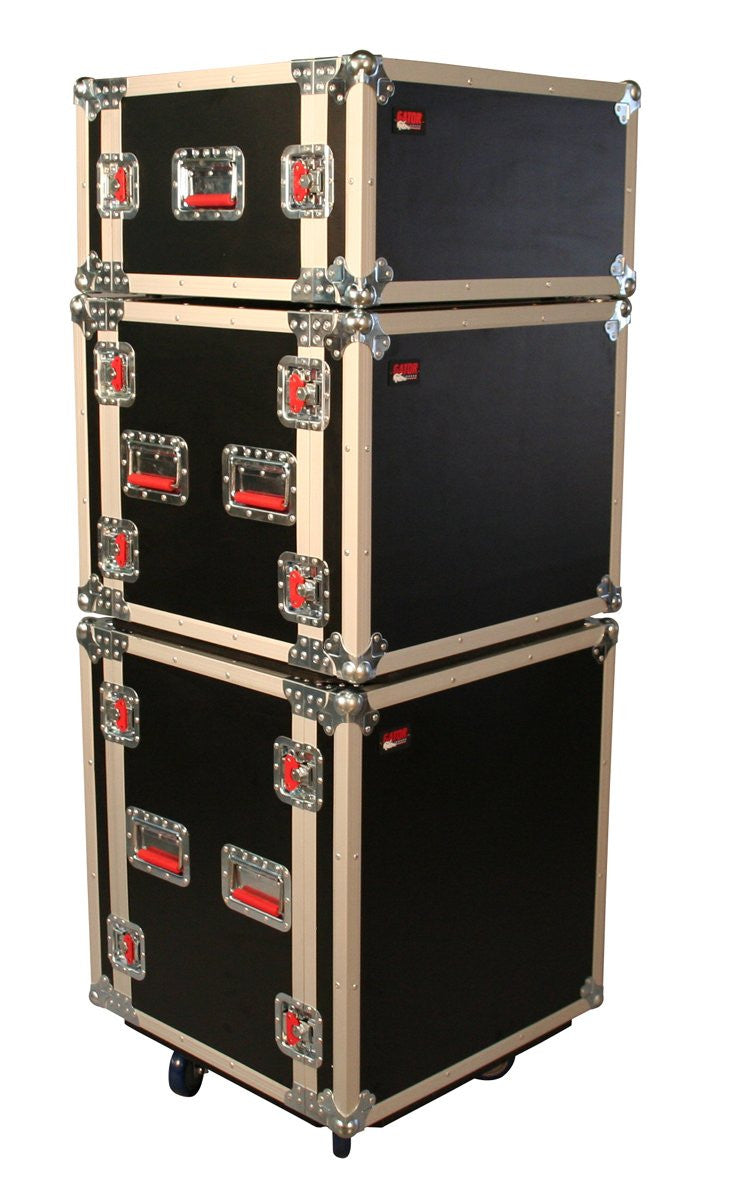 Gator 8U Shock Audio Road Rack Case w/ Casters