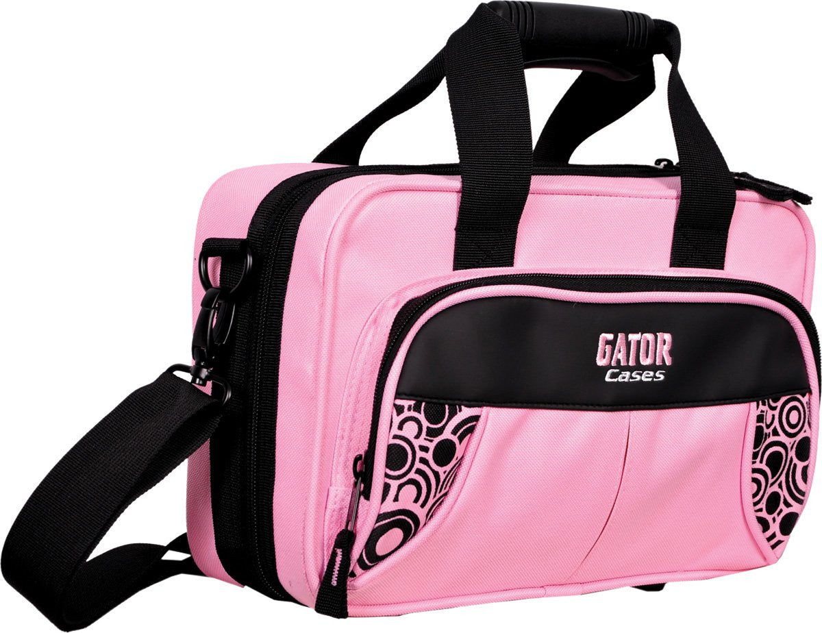 Gator GL-CLAR-PINK-A Rigid EPS Foam Lightweight Case for Clarinet; Pink Exterior