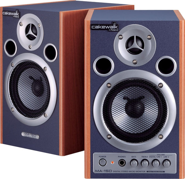 Roland MA-15DCW DIgital Stereo Micro Monitors, in Blue