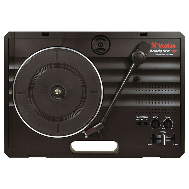 Vestax HandyTrax USB BLK Portable USB Turntable in BLACK