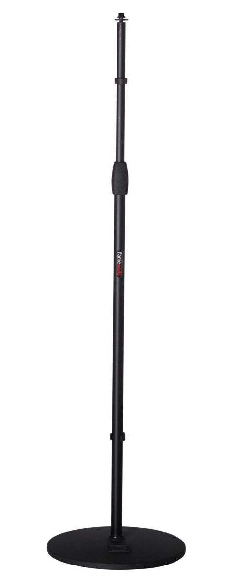 Gator GFW-MIC-1200 Frameworks roundbase mic stand with 12" round base and standard twist clutch Frameworks roundbase mic stand with 12" round base and standard twist clutch