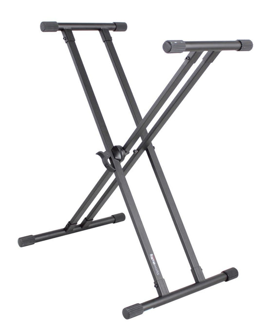 Gator GFW-KEY-2000X Frameworks heavy duty adjustable "X" style keyboard stand with rubberized leveling foot Frameworks heavy duty adjustable "X" style keyboard stand with rubberized leveling foot