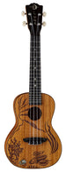 Luna Ukulele Concert Coral All-Solid Top, Back, Sides - Satin Finish