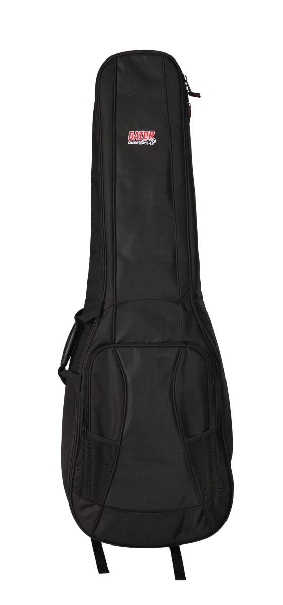 Gator 4G Style gig bag for 2 bass guitars with adjustable backpack straps, GB-4G-BASSX2