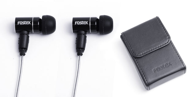 Fostex TE-05 high performance in-ear headphones with detachable cables and 3 earplug sizes