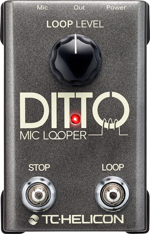 TC Helicon Ditto Mic Looper pedal for vocal and mic'd instruments